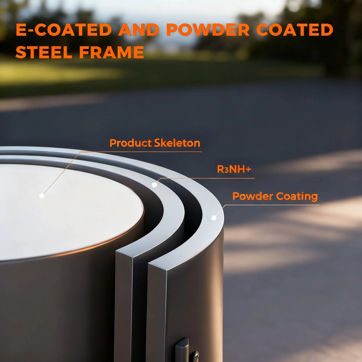 3-Piece Steel Patio Bistro Set, Elegant Mint Green, Simple Design for a Relaxing Corner